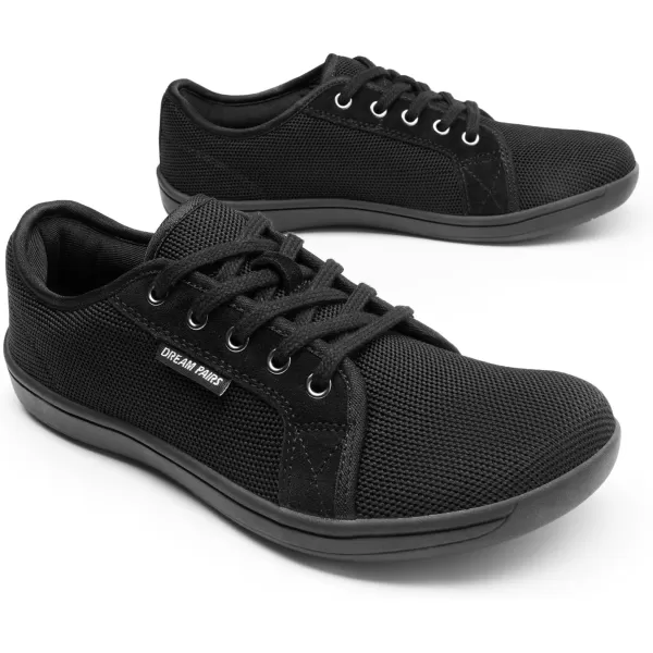 imageDREAM PAIRS Womens Barefoot Walking Wide Toe Box Zero Drop Non Slip Breathable Comfortable Lightweight Walking ShoesAll Black