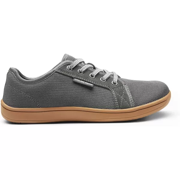 imageDREAM PAIRS Womens Barefoot Walking Wide Toe Box Zero Drop Non Slip Breathable Comfortable Lightweight Walking ShoesGreyBrown