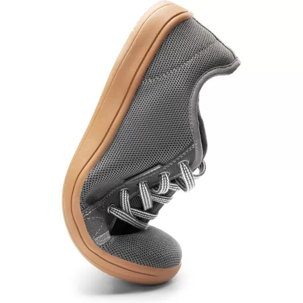 imageDREAM PAIRS Womens Barefoot Walking Wide Toe Box Zero Drop Non Slip Breathable Comfortable Lightweight Walking ShoesGreyBrown