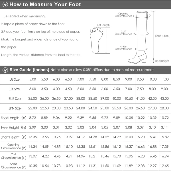 imageDREAM PAIRS Womens Black Chunky Heel Knee High BootsGrey