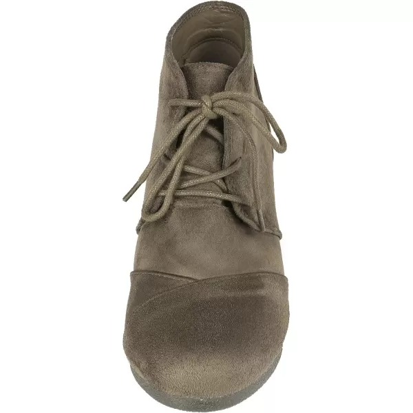 imageDREAM PAIRS Womens Casual Fashion Lace Up Low Wedge Heel Booties ShoeTomsonkhaki