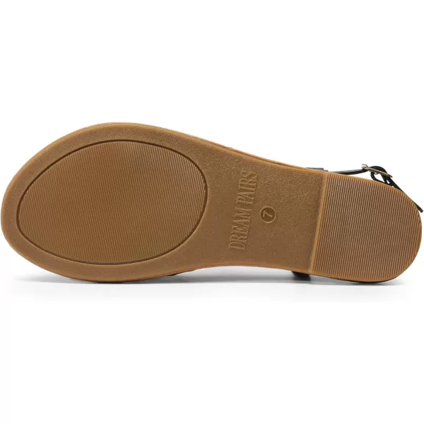 imageDREAM PAIRS Womens Casual Strappy Sandal Comfortable Strap Summer Thong SandalsBlack