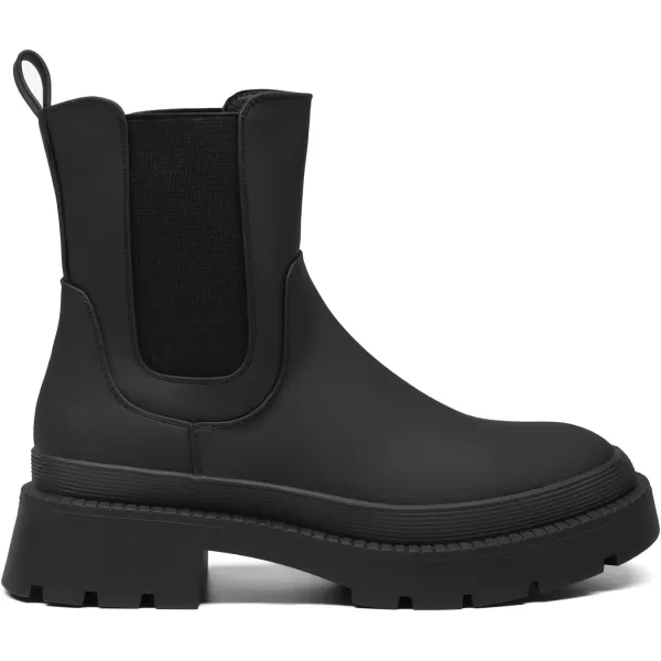 imageDREAM PAIRS Womens Chelsea Platform Boots Ankle Booties ShoesBlack