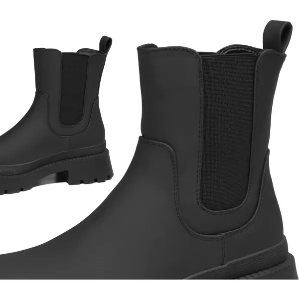 imageDREAM PAIRS Womens Chelsea Platform Boots Ankle Booties ShoesBlack