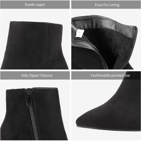 imageDREAM PAIRS Womens Chunky High Heel Ankle BootiesBlack
