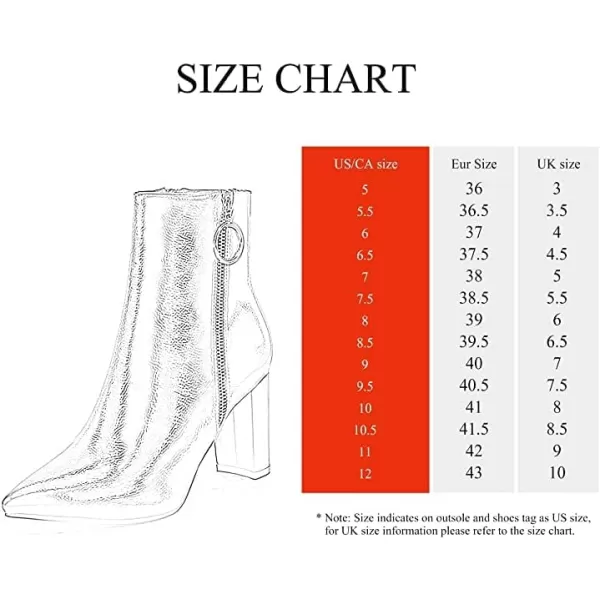 imageDREAM PAIRS Womens Chunky High Heel Ankle BootiesWhitePu3