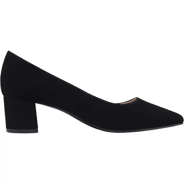 imageDREAM PAIRS Womens Chunky Low Block Heels Closed Toe Dress Pumps ShoesBlackNubuckPu