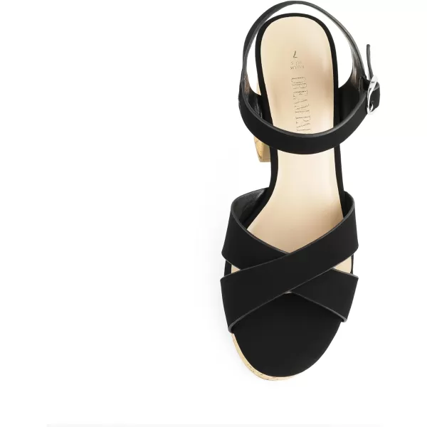 imageDREAM PAIRS Womens Chunky Platform Heels Round Open Toe Ankle Strap High Heeled Sandals for Party BrunchBlacknubuck
