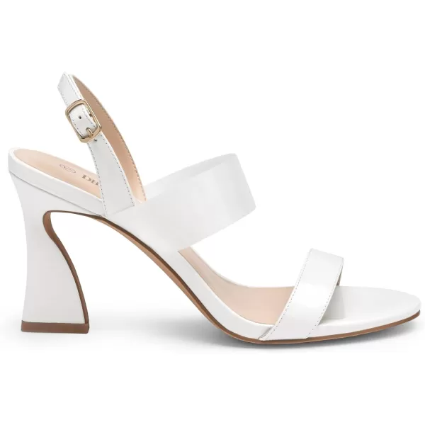 imageDREAM PAIRS Womens Clear Heels Slingback Open Toe Sexy Comfort Double Straps Dress Wedding Sandals ShoesWhiteClear