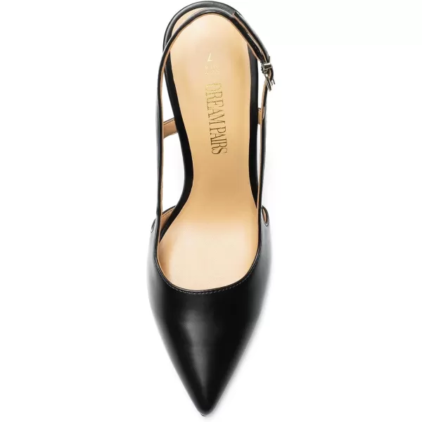 imageDREAM PAIRS Womens Close Pointed Toe High Stiletto Heels Pump Slingback Party Prom Dress Shoes for WomenBlackpu