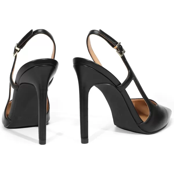 imageDREAM PAIRS Womens Close Pointed Toe High Stiletto Heels Pump Slingback Party Prom Dress Shoes for WomenBlackpu