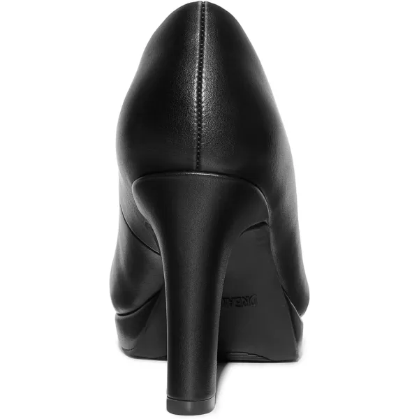 imageDREAM PAIRS Womens Close Toe Low Heels Platform Pump Comfortable Office Work Dress Shoes for WomenBlackpu