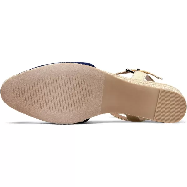 imageDREAM PAIRS Womens Closed Toe Elastic Ankle Strap Espadrilles Wedge SandalsNavy
