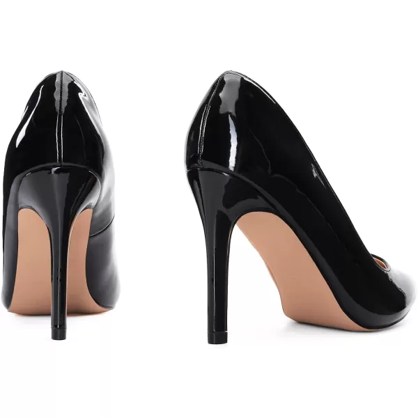 imageDREAM PAIRS Womens Closed Toe High Heels Dress Pointed Toe Wedding Pump ShoesBlack Pat