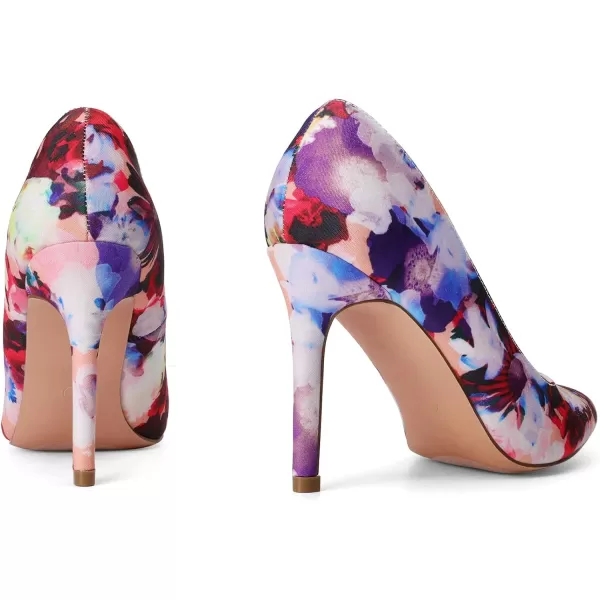 imageDREAM PAIRS Womens Closed Toe High Heels Dress Pointed Toe Wedding Pump ShoesFloral