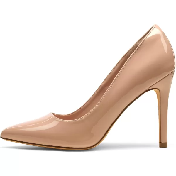 imageDREAM PAIRS Womens Closed Toe High Heels Dress Pointed Toe Wedding Pump ShoesPinkPat