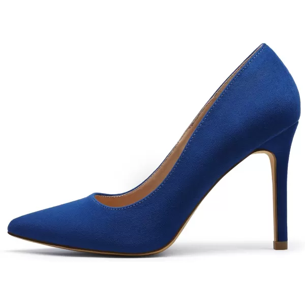imageDREAM PAIRS Womens Closed Toe High Heels Dress Pointed Toe Wedding Pump ShoesRoyal Blue