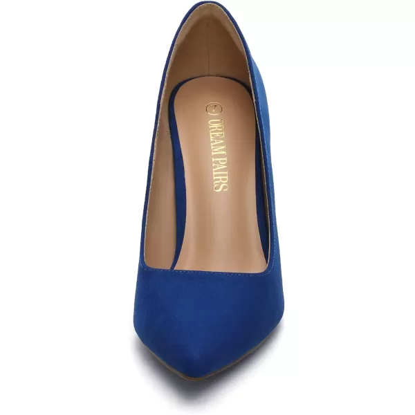 imageDREAM PAIRS Womens Closed Toe High Heels Dress Pointed Toe Wedding Pump ShoesRoyal Blue