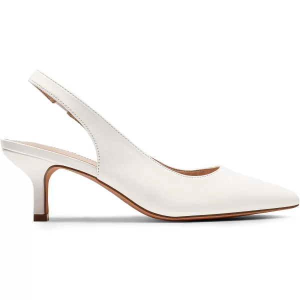 imageDREAM PAIRS Womens Closed Toe Kitten Heels Pointed Toe Slingback Low Heels Dress Bridal Wedding Pumps ShoesWhitepu