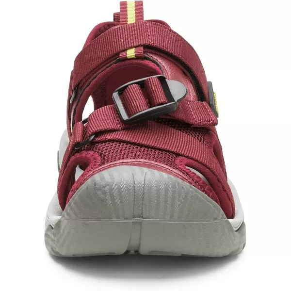 imageDREAM PAIRS Womens Closed Toe Sport Hiking SandalsSummer Outdoor Comfortable Walking Water SandalsBurgundy