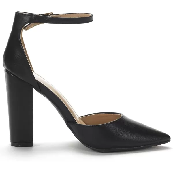 imageDREAM PAIRS Womens Coco Pointed Toe High Heels Pump ShoesBlack Pu