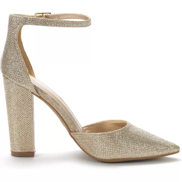 imageDREAM PAIRS Womens Coco Pointed Toe High Heels Pump ShoesGold Glitter