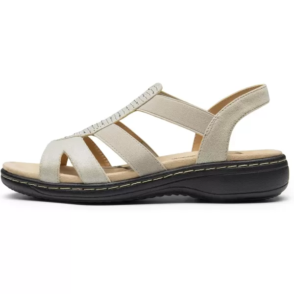 imageDREAM PAIRS Womens Comfortable Arch Support Dressy Flat Sandals Elastic Open Toe Walking Sandals for SummerGrey