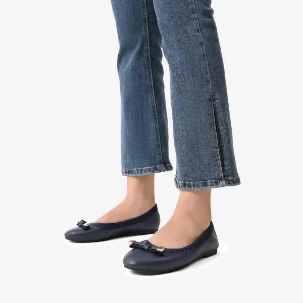 imageDREAM PAIRS Womens Comfortable Ballet Dress Cute Foldable Work Flats ShoesNavypu