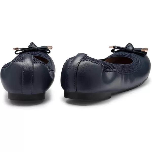 imageDREAM PAIRS Womens Comfortable Ballet Dress Cute Foldable Work Flats ShoesNavypu