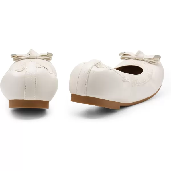imageDREAM PAIRS Womens Comfortable Ballet Dress Cute Foldable Work Flats ShoesWhitepu