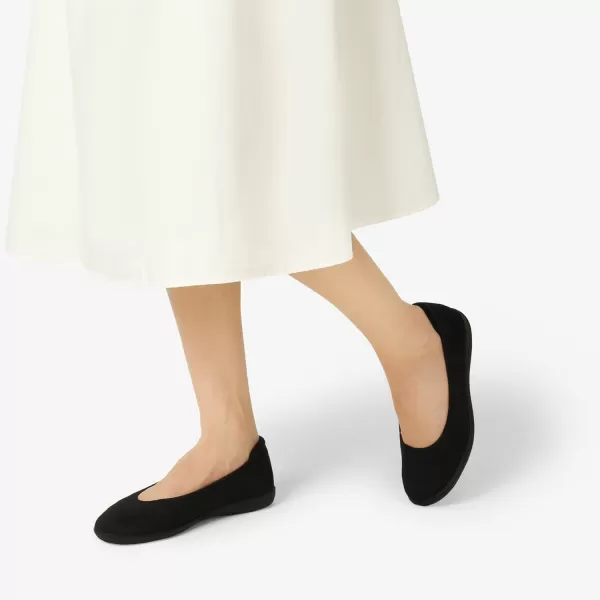 imageDREAM PAIRS Womens Comfortable Ballet Dressy Work Flats Round Toe Slip on Office ShoesBlackknit