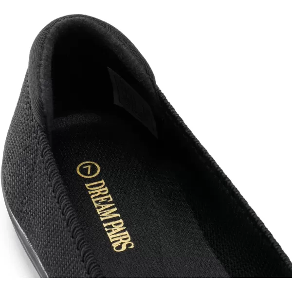 imageDREAM PAIRS Womens Comfortable Ballet Dressy Work Flats Round Toe Slip on Office ShoesBlackknit