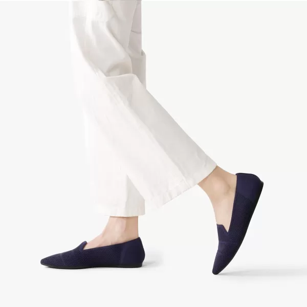 imageDREAM PAIRS Womens Comfortable Dressy Flats Pointed Toe Knit Loafers Business Work ShoesNavy
