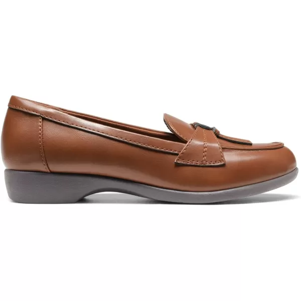 imageDREAM PAIRS Womens Comfortable Dressy Slipon Loafers Business Casual Work Shoes Office Faux Leather Arch Support Round Toe Flats Shoes with Tassel DecorationBrown