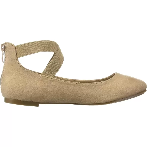 imageDREAM PAIRS Womens Comfortable Fashion Elastic Ankle Straps Flats ShoesNude