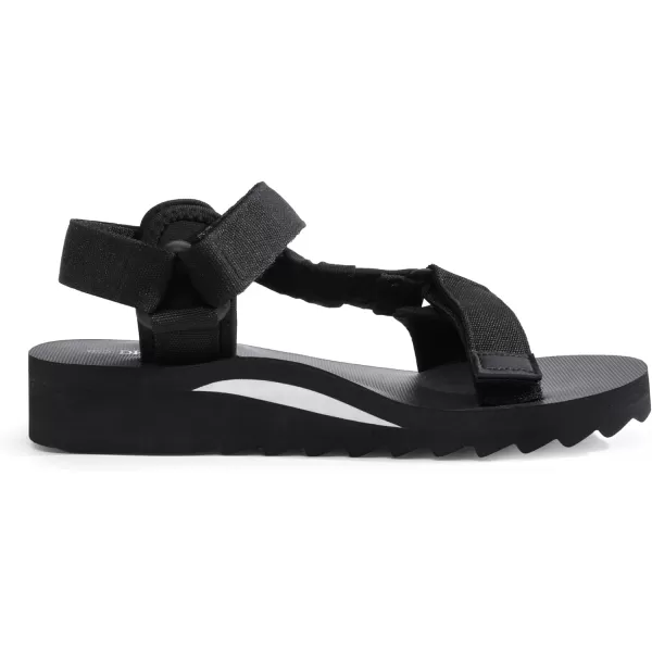 imageDREAM PAIRS Womens Comfortable Hiking Sandals Sport Walking Summer Beach Outdoor Light Weight Water SandalsBlack