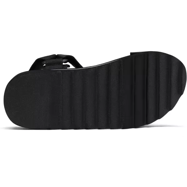 imageDREAM PAIRS Womens Comfortable Hiking Sandals Sport Walking Summer Beach Outdoor Light Weight Water SandalsBlack