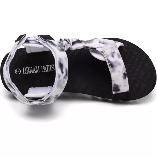 imageDREAM PAIRS Womens Comfortable Hiking Sandals Sport Walking Summer Beach Outdoor Light Weight Water SandalsBlackWhite