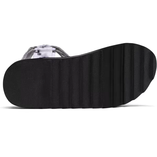 imageDREAM PAIRS Womens Comfortable Hiking Sandals Sport Walking Summer Beach Outdoor Light Weight Water SandalsBlackWhite