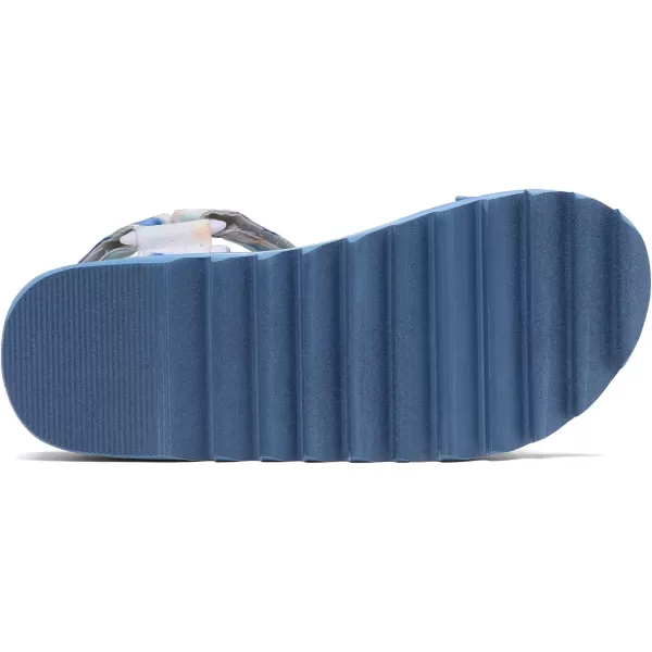 imageDREAM PAIRS Womens Comfortable Hiking Sandals Sport Walking Summer Beach Outdoor Light Weight Water SandalsBlueWhite
