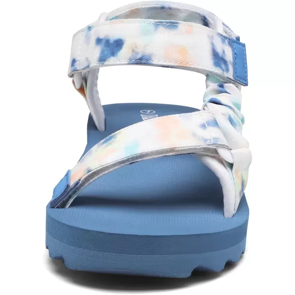 imageDREAM PAIRS Womens Comfortable Hiking Sandals Sport Walking Summer Beach Outdoor Light Weight Water SandalsBlueWhite