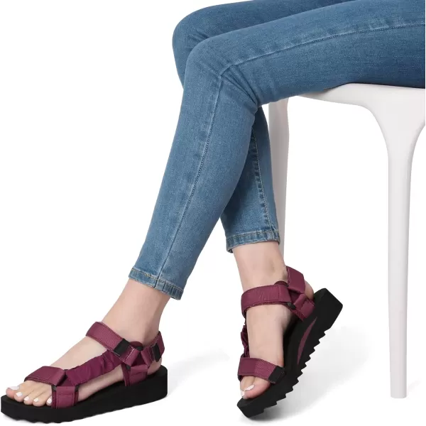 imageDREAM PAIRS Womens Comfortable Hiking Sandals Sport Walking Summer Beach Outdoor Light Weight Water SandalsPurple