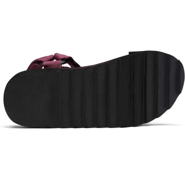 imageDREAM PAIRS Womens Comfortable Hiking Sandals Sport Walking Summer Beach Outdoor Light Weight Water SandalsPurple