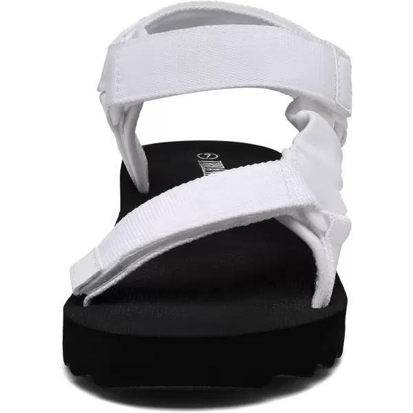 imageDREAM PAIRS Womens Comfortable Hiking Sandals Sport Walking Summer Beach Outdoor Light Weight Water SandalsWhite