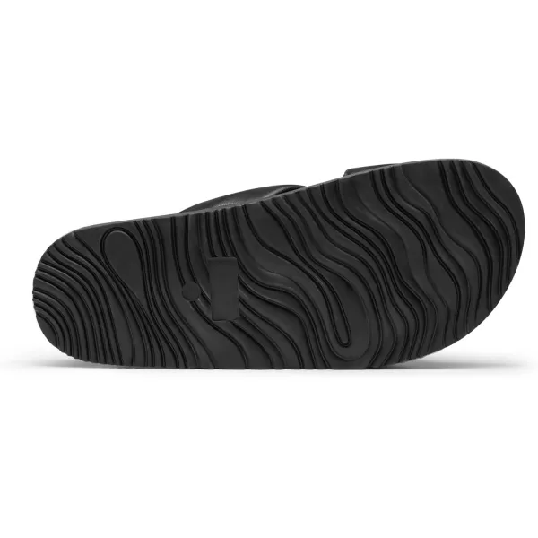 imageDREAM PAIRS Womens Crisscross Open Toe Slide Sandals Flat Comfort Slip on SandalsBlack
