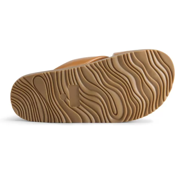 imageDREAM PAIRS Womens Crisscross Open Toe Slide Sandals Flat Comfort Slip on SandalsBrown