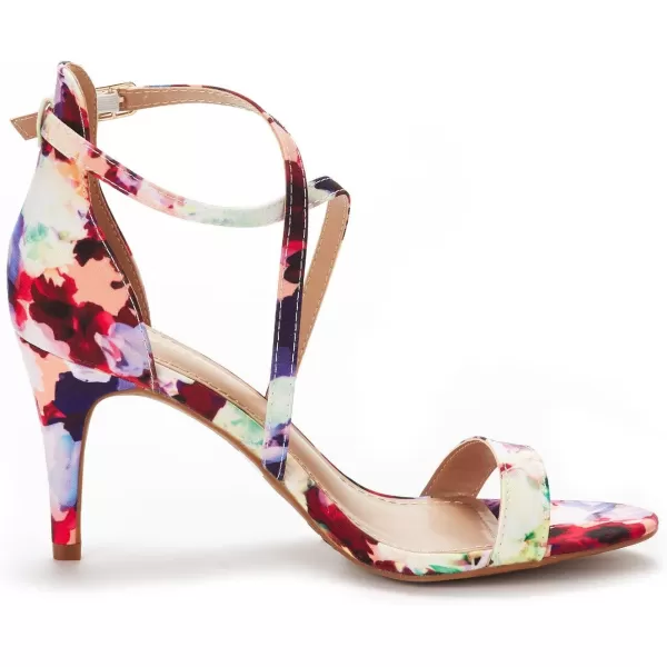 imageDREAM PAIRS Womens DOLCE Fashion Stilettos Open Toe Pump Heel SandalsFloral