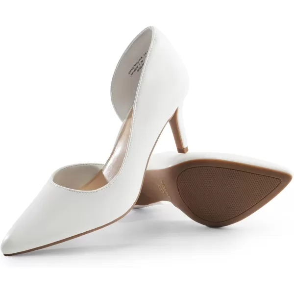 imageDREAM PAIRS Womens Dress High Heels Pumps Closed Pointed Toe Stiletto DOrsay Shoes for Wedding PartyWhitepu