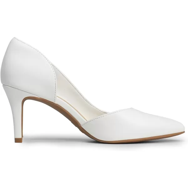 imageDREAM PAIRS Womens Dress High Heels Pumps Closed Pointed Toe Stiletto DOrsay Shoes for Wedding PartyWhitepu