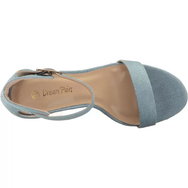 imageDREAM PAIRS Womens Elegantee Dress PumpDenim Blue Suede